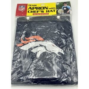 NFL Denver Broncos Barbecue Tailgating Apron And Chef's Hat One Size